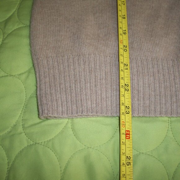 NWOT Halogen Light Beige Cashmere Sweater Short Sleeve - Picture 15 of 16